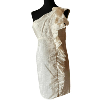 Atos Lombardini Robe en Coton en Blanc