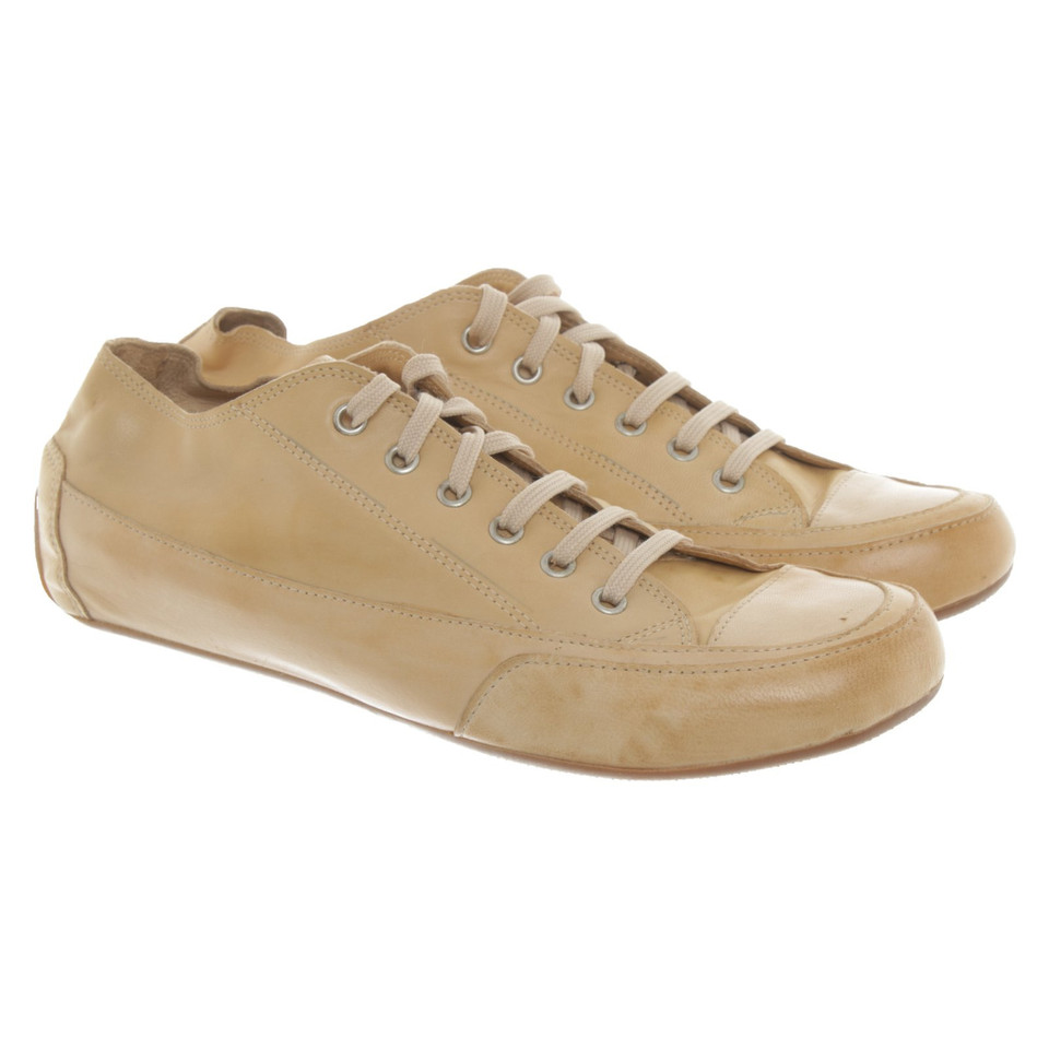 Candice Cooper Schnürschuhe aus Leder in Beige