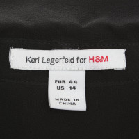 Karl Lagerfeld For H&M Camicetta di seta nera