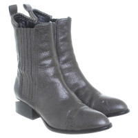 Alexander Wang Bottines de cuir en olive