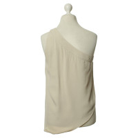 Armani One-shoulder blouse beige