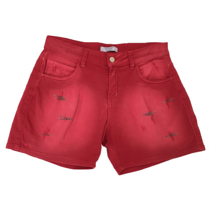 Twin Set Simona Barbieri Shorts aus Jeansstoff in Rot