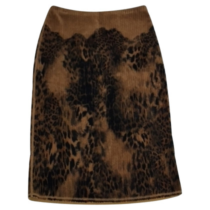Marc Cain Skirt Cotton in Brown
