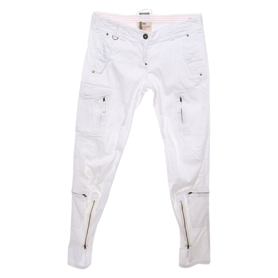 Parajumpers Paire de Pantalon en Coton en Blanc