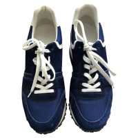 Louis Vuitton Sneakers aus Leder in Blau