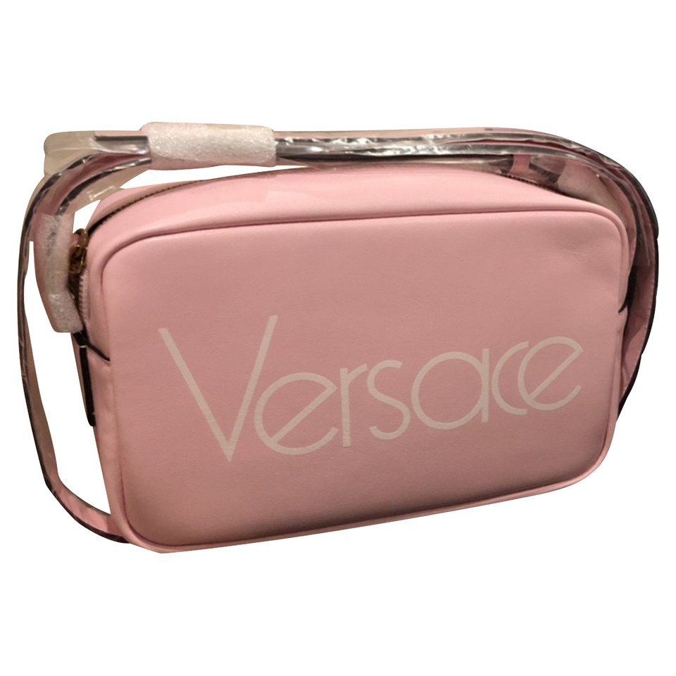 Versace Shoulder bag Leather in Pink