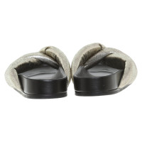 Chloé Sandalen aus Leder in Silbern