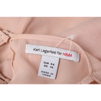 Karl Lagerfeld For H&M Oberteil aus Seide in Nude