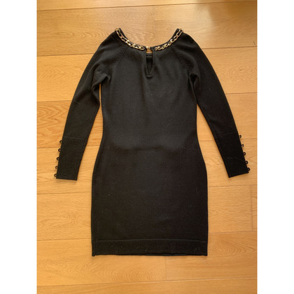 Luisa Spagnoli Kleid aus Baumwolle in Schwarz