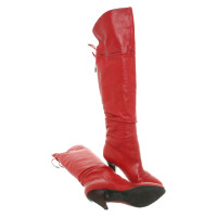 Guess Stiefel aus Leder in Rot