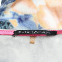Elie Tahari Camicia di seta con un motivo floreale