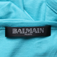 Balmain Top en Coton en Turquoise