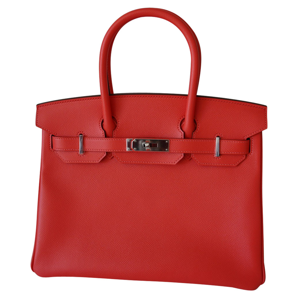 Hermès Birkin Bag 30 Leather in Red