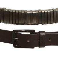 Marc Cain Leather belt in dark brown