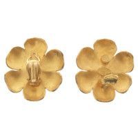 Chanel Boucles d'oreilles clip en forme de fleur