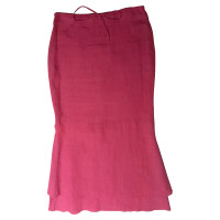 Max Mara Skirt Linen in Red