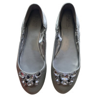 Guess Slippers/Ballerinas Leather in Silvery