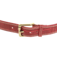 Bogner Belt Leather in Red