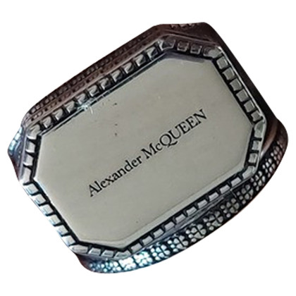 Alexander McQueen Ring Staal in Zilverachtig