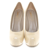 Yves Saint Laurent pumps in bianco crema