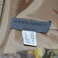 Alberta Ferretti zijden jurk met kant