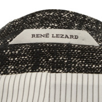 René Lezard Jas in zwart / White