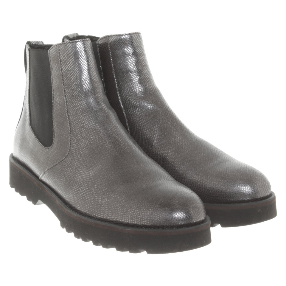 Hogan Ankle boots in a metallic look