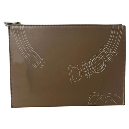 Dior Clutch Bag Leather in Brown