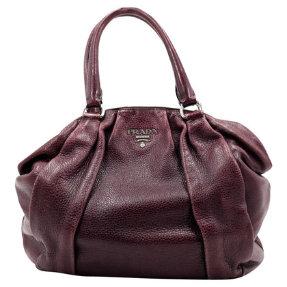 Prada Shopper Leather in Violet
