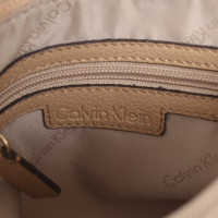 Calvin Klein Shoulder bag Leather in Nude