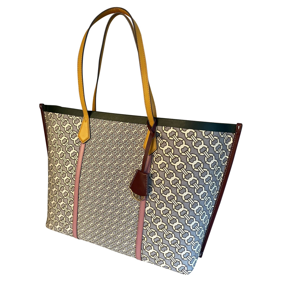 Tory Burch Tote Bag made of canvas with leather trim