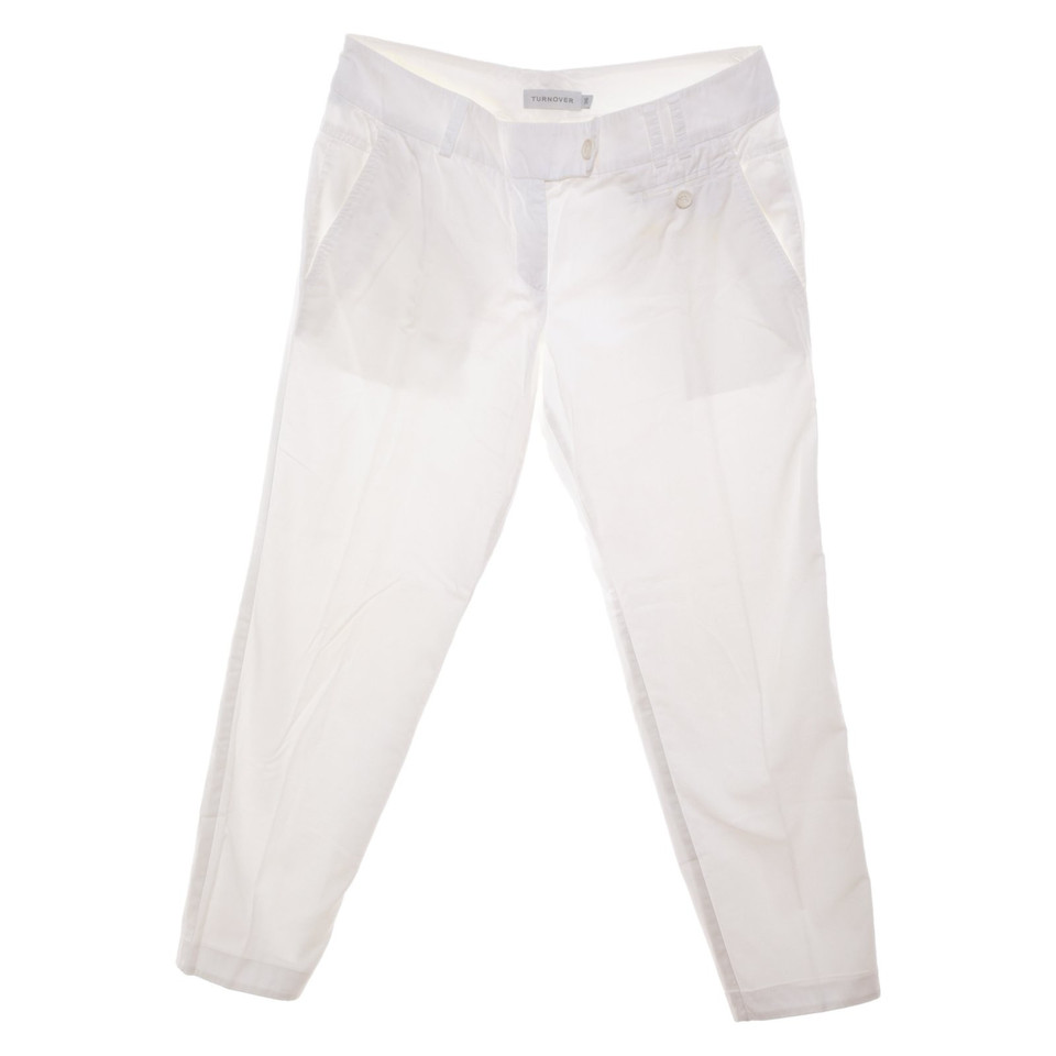 Turnover Trousers in White