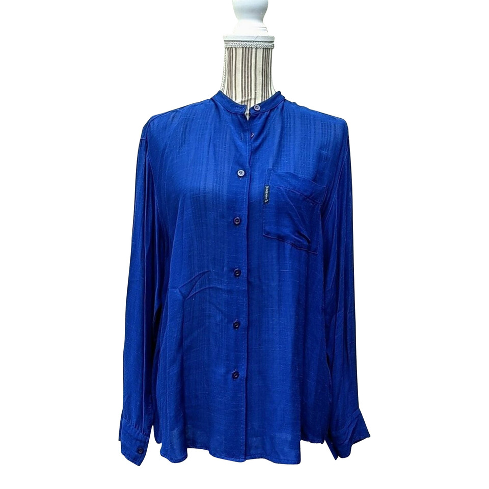 Armani Jeans Top Linen in Blue