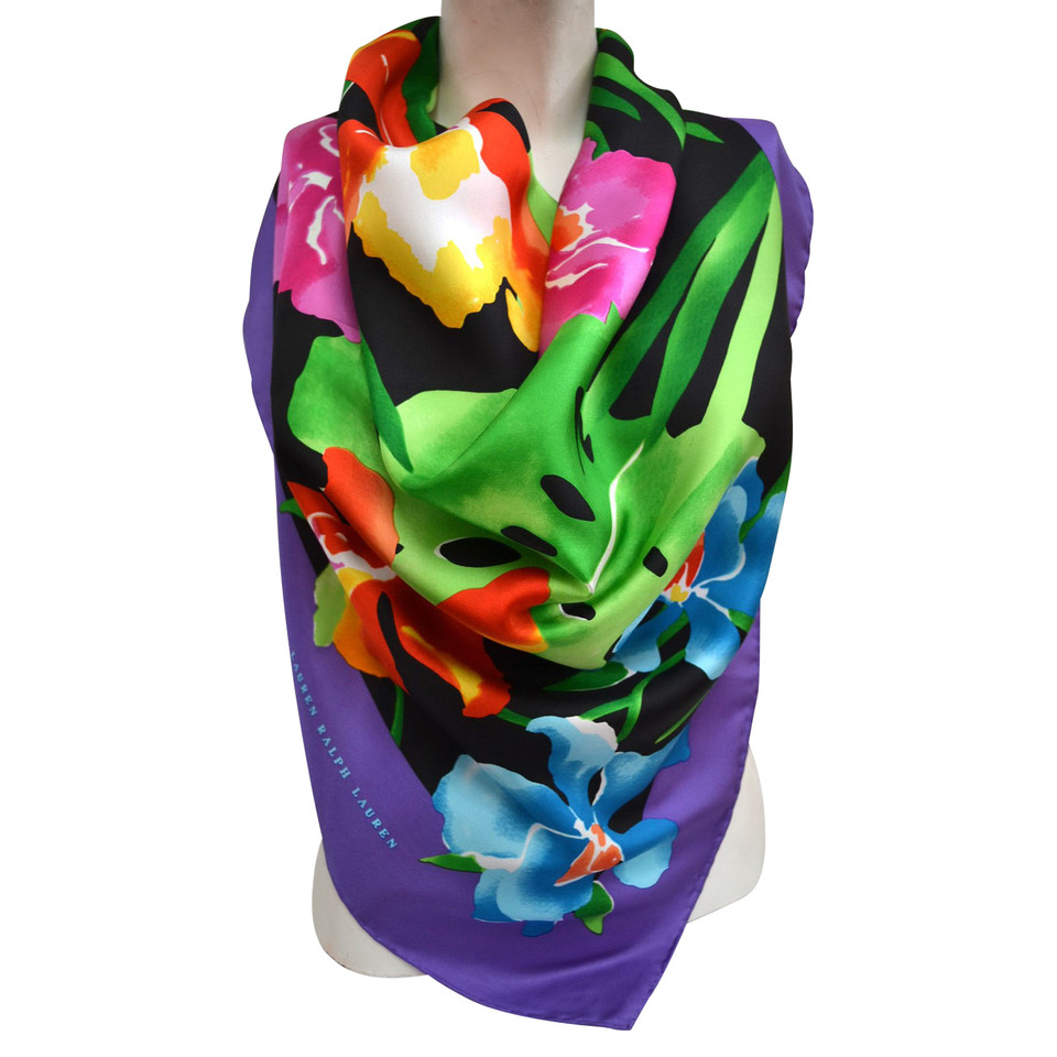 Ralph Lauren Zijden sjaal met patroon