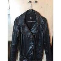Gianfranco Ferré Jacket/Coat Leather in Black