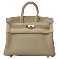 Hermès Birkin Bag 25 aus Leder in Grün
