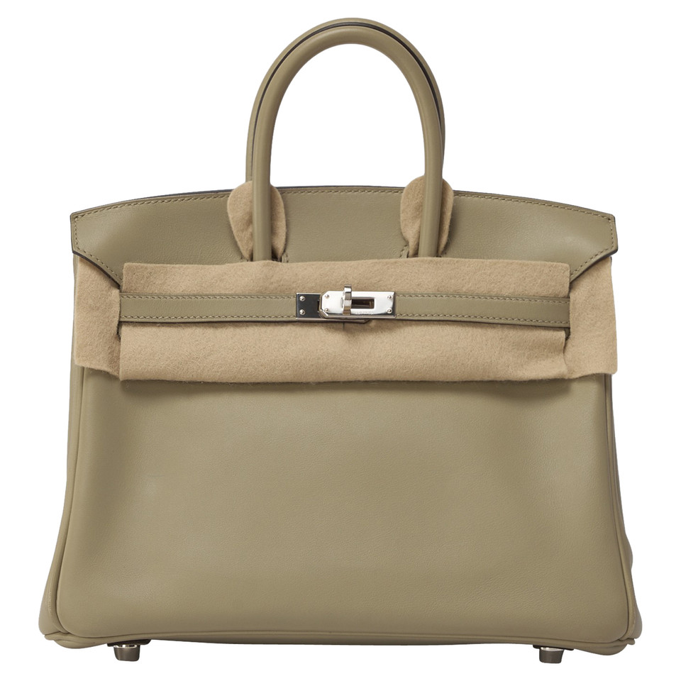 Hermès Birkin Bag 25 aus Leder in Grün