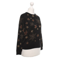 Saint Laurent Sweater in zwart / goud