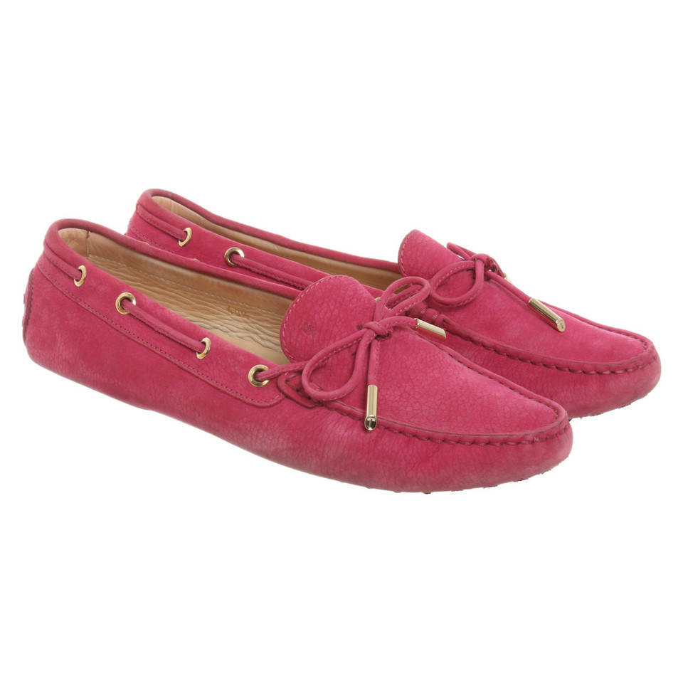 Tod's Slipper/Ballerinas aus Leder in Rosa / Pink