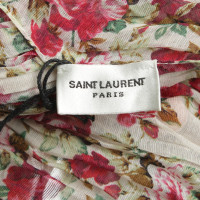Saint Laurent Scarf with flower pattern 