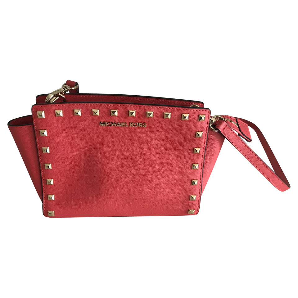 Michael Kors Borsa a tracolla in Pelle in Rosso