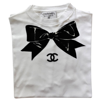 Authentic Chanel Black & White Silk Blouse – Classic Coco Authentic Vintage  Luxury