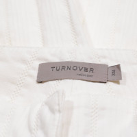 Turnover Trousers Cotton in Cream