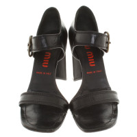 Miu Miu Sandals in black