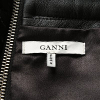 Ganni Jupe en Cuir en Noir