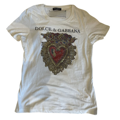 Dolce & Gabbana Maglieria in Cotone in Bianco
