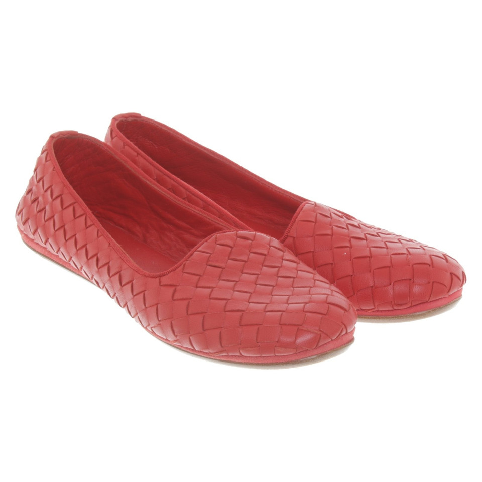 Bottega Veneta Flats aus Leder