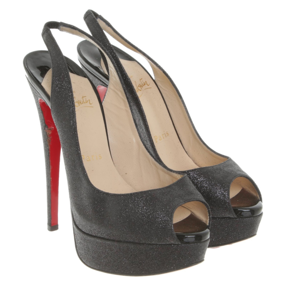 Christian Louboutin Sandali con motivo stampato