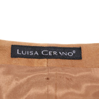 Luisa Cerano Trousers Suede in Ochre
