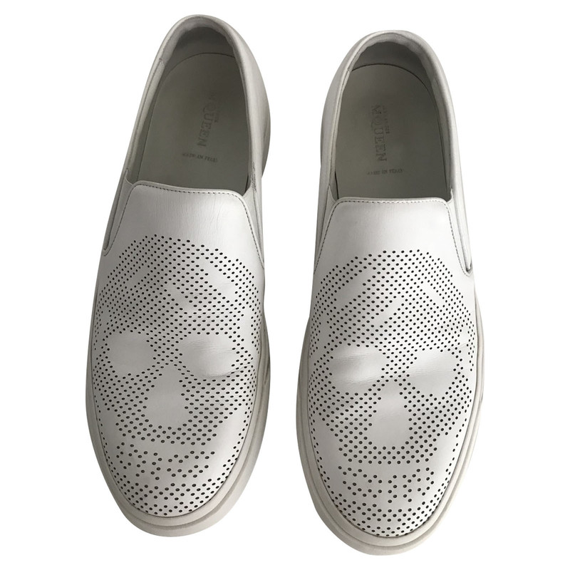 grey and white alexander mcqueen trainers